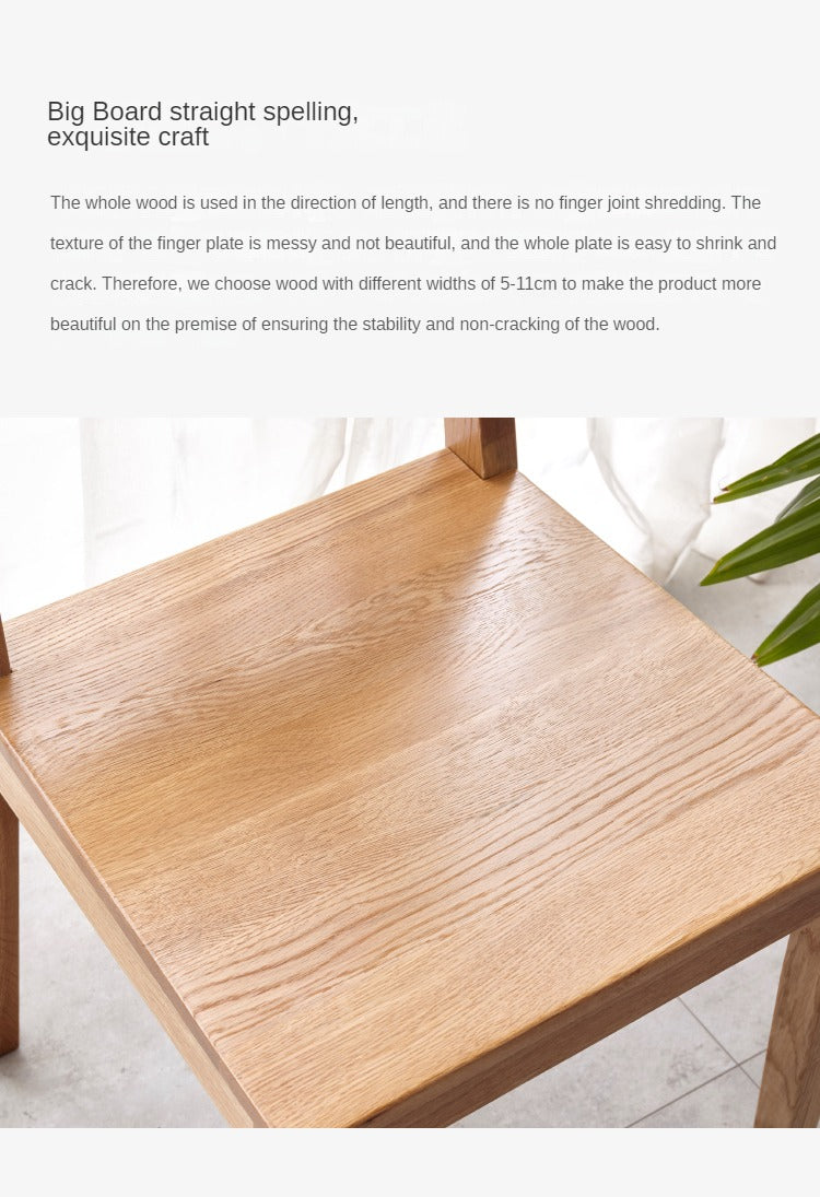 Set 4 pcs White Ash Solid Wood - Dining Chair