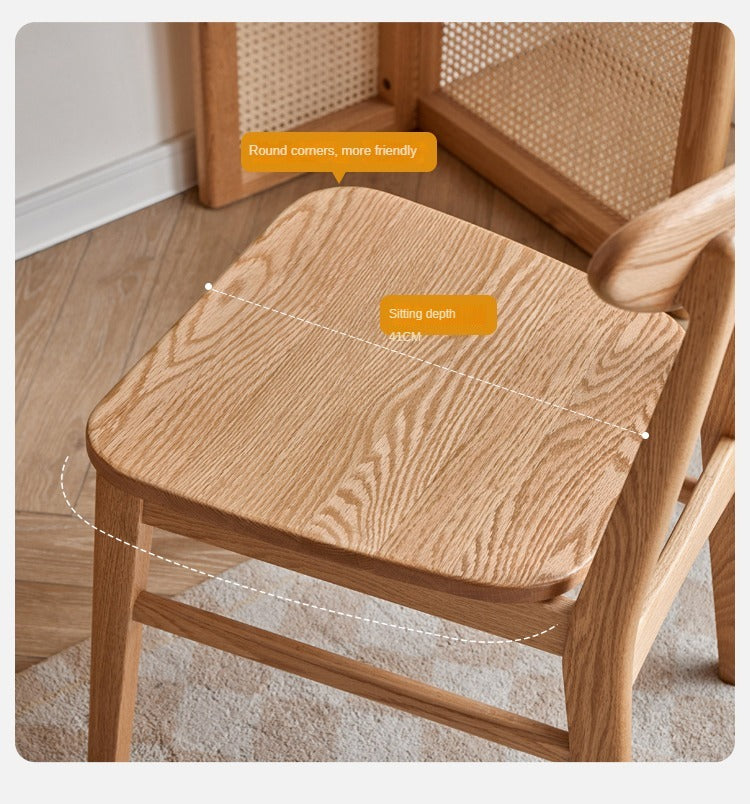4 pcs set Ash, Oak, Beech Solid Wood - Dining Chair