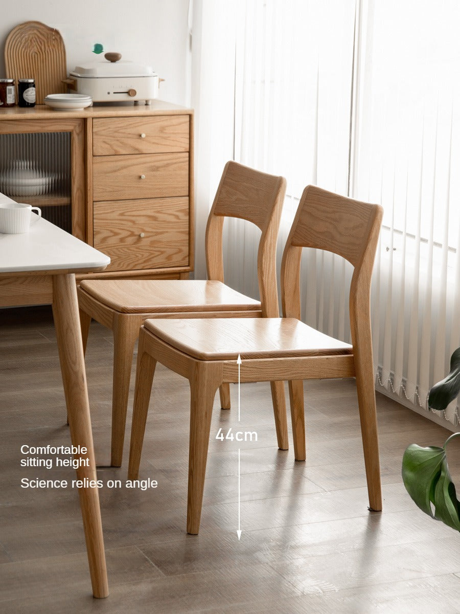 Solid Rubberwood, Ash, Oak Solid Wood Stacking Dining Chair