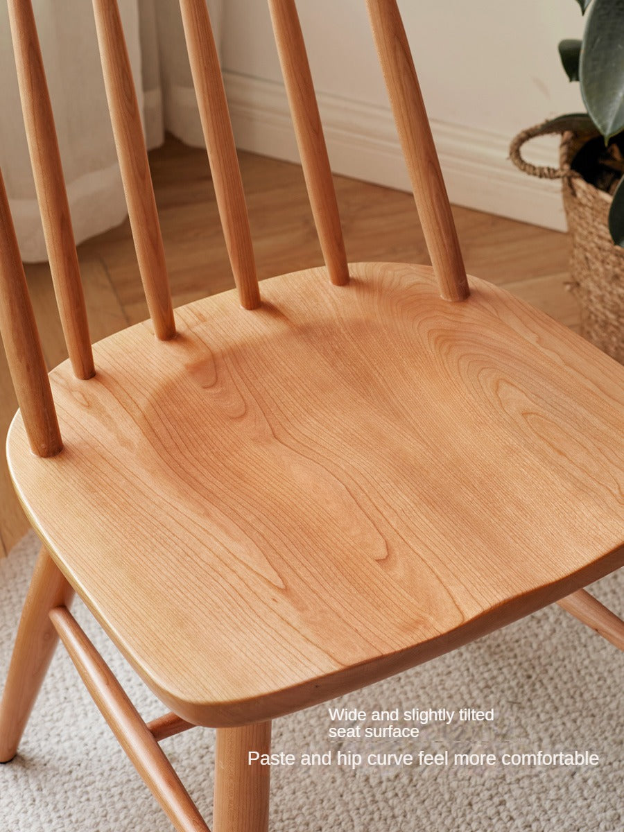 Cherry Solid Wood Windsor Chair 4 pcs set