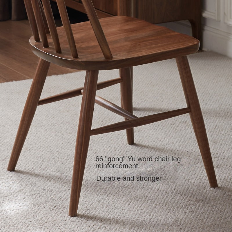 Black Walnut, Ash, Oak Solid Wood Windsor chair 4 pcs Set