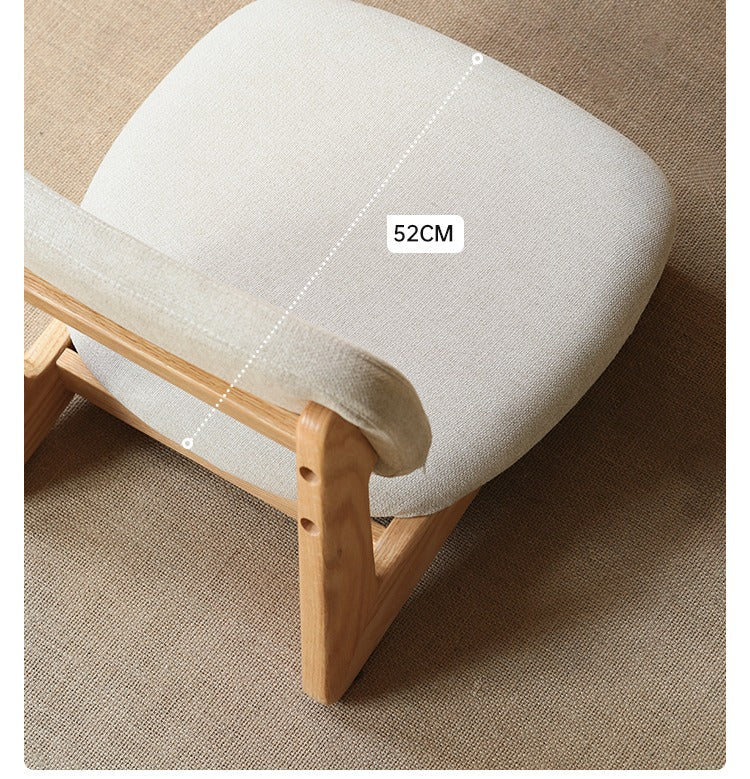 Oak Solid Wood Tea Chair Japanese Style