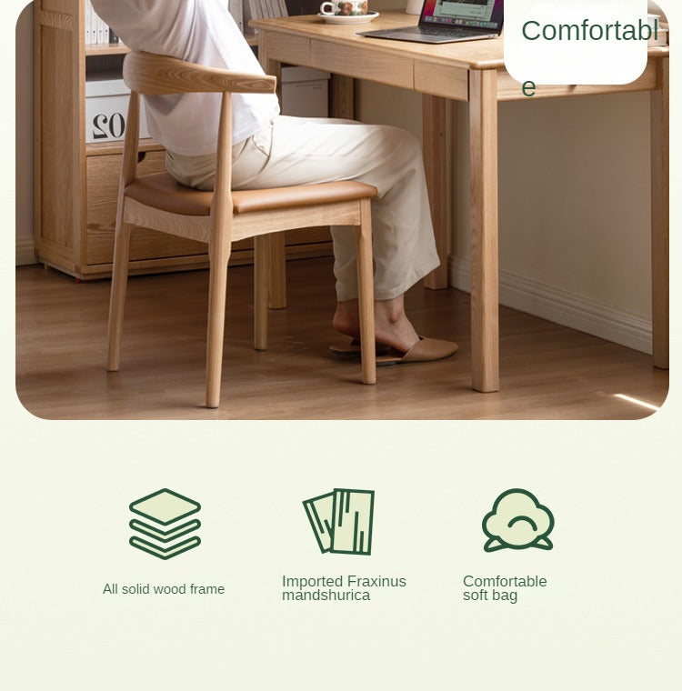 Set 4 pcs Black Walnut, Ash, Oak Solid Wood-Horn Chair