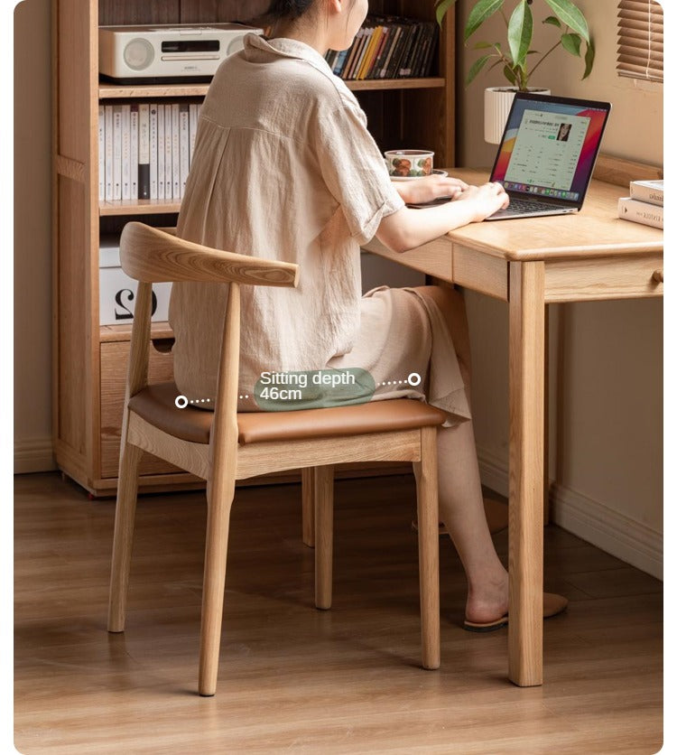 Set 4 pcs Black Walnut, Ash, Oak Solid Wood-Horn Chair