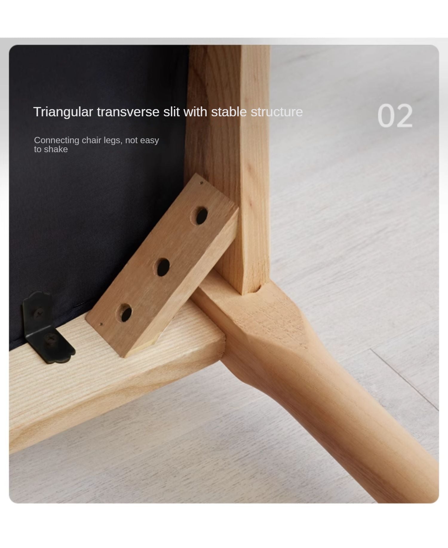 Set 4 pcs Black Walnut, Ash, Oak Solid Wood-Horn Chair