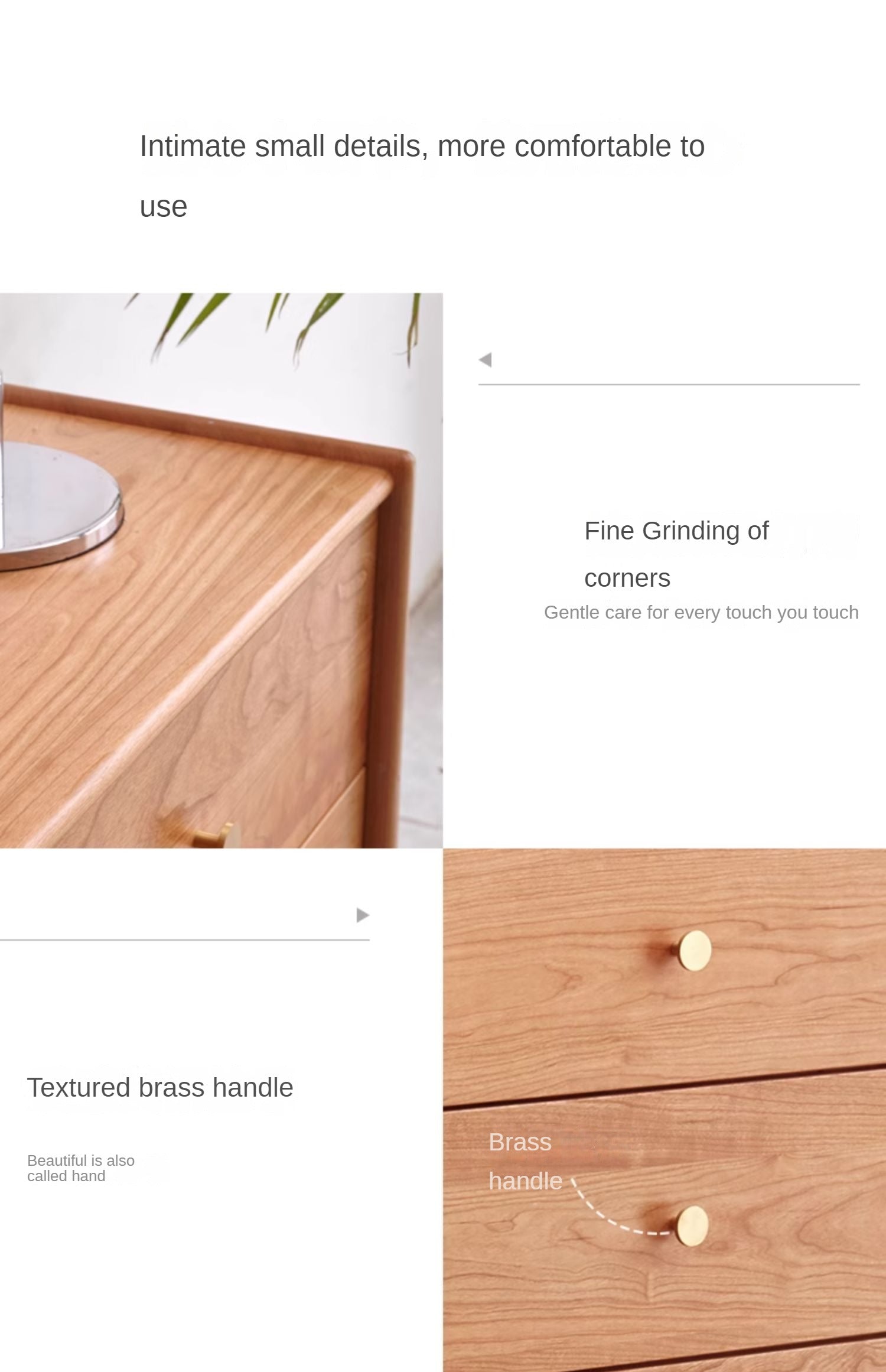 Cherry Solid Wood Chest Of Drawers