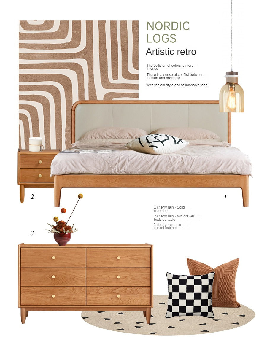 Cherry Solid Wood Chest Of Drawers