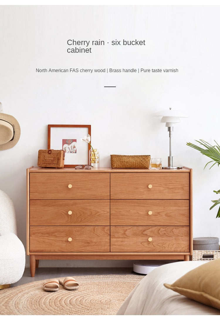 Cherry Solid Wood Chest Of Drawers