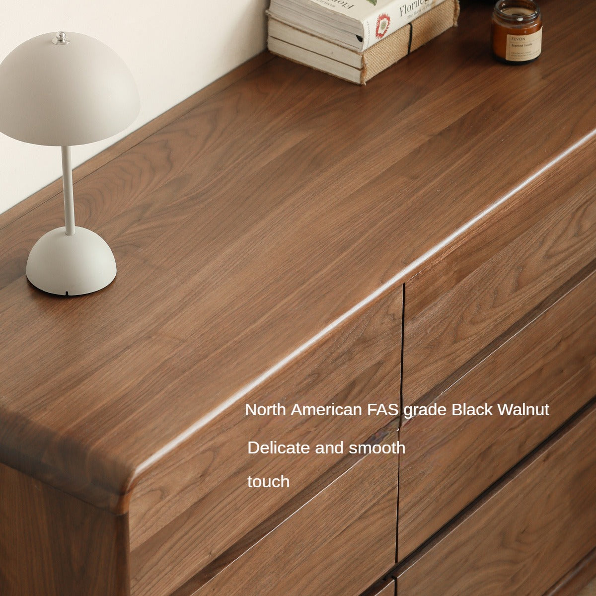 Black Walnut, Golden Sandalwood Telescopic Vanity Table.