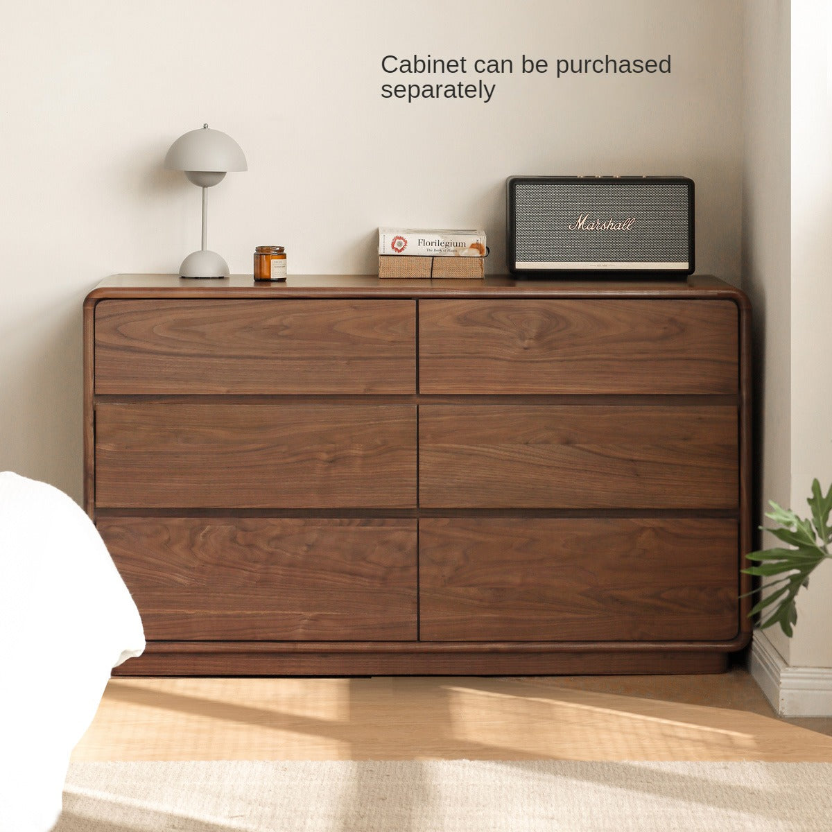 Black Walnut, Golden Sandalwood Telescopic Vanity Table.