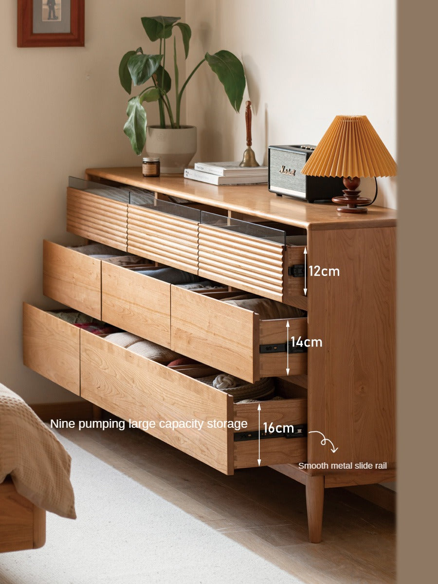 Cherry Solid Wood Chest Of Drawers