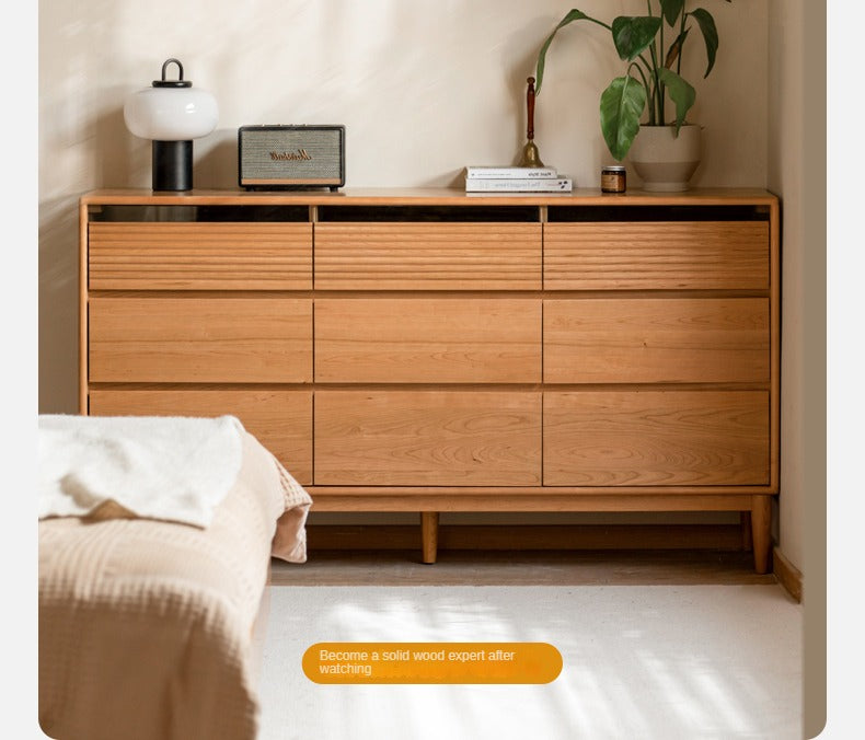 Cherry Solid Wood Chest Of Drawers