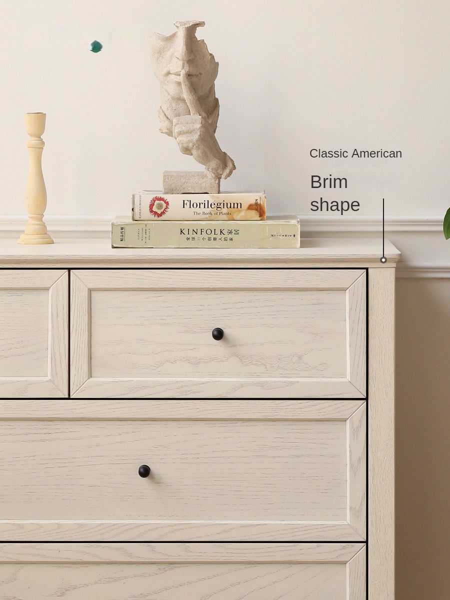 Oak Solid Wood American Style Chest of Drawers