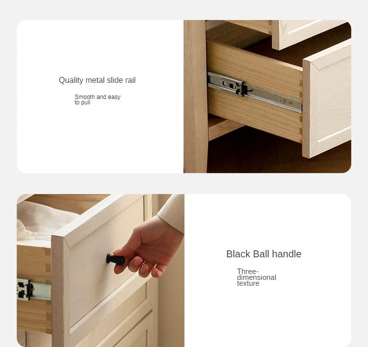 Oak Solid Wood American Style Chest of Drawers