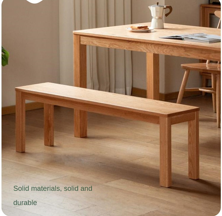 Ash, Oak, Beech, Solid Rubberwood Wide Seat Bench