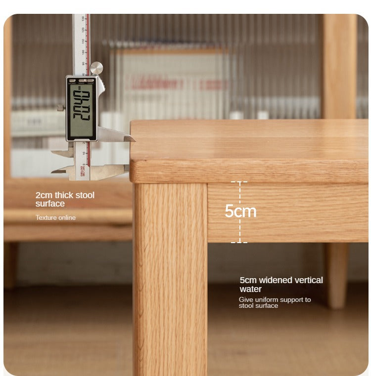 Ash, Oak, Beech, Solid Rubberwood Wide Seat Bench