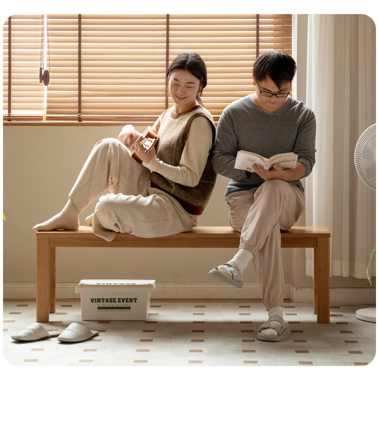 Oak Solid wood Bench