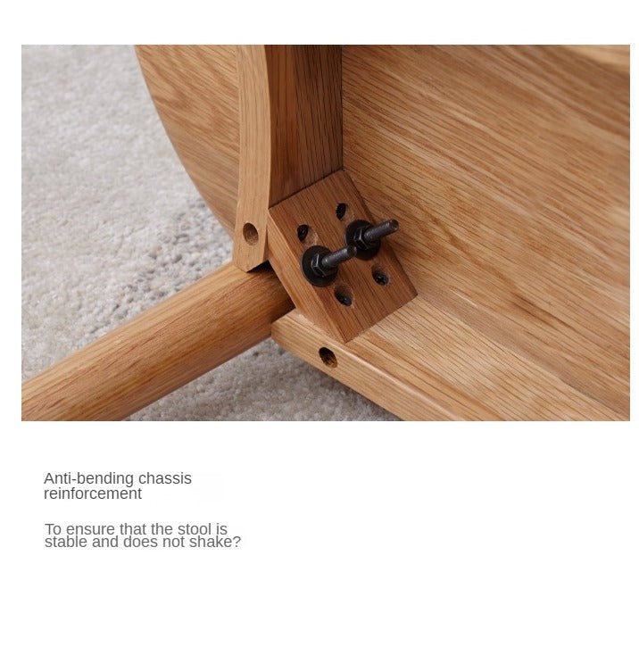 Oak Solid Wood Simple Bench