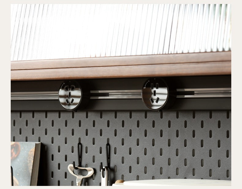 Solid Rubberwood, Oak Solid Wood Sideboard, Buffet Cabinet