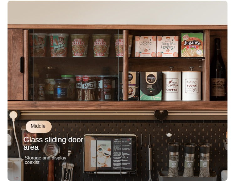 Black Walnut, South American Walnut Solid Wood Sideboard, Buffet Cabinet