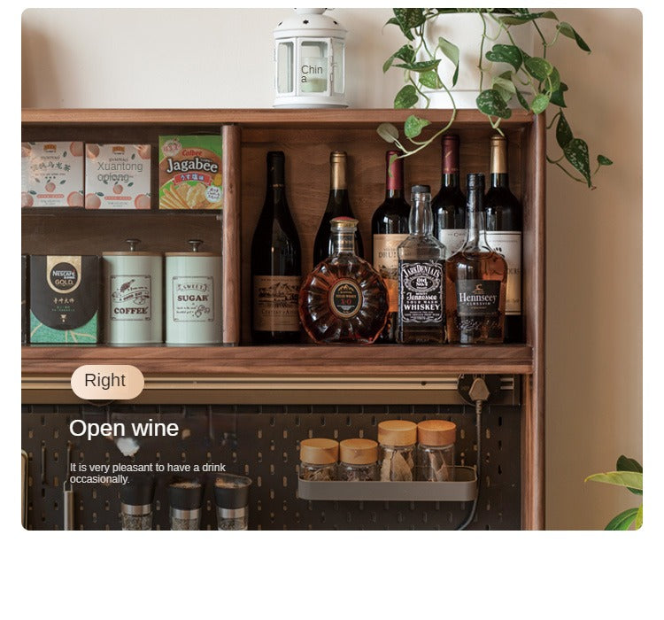 Black Walnut, South American Walnut Solid Wood Sideboard, Buffet Cabinet