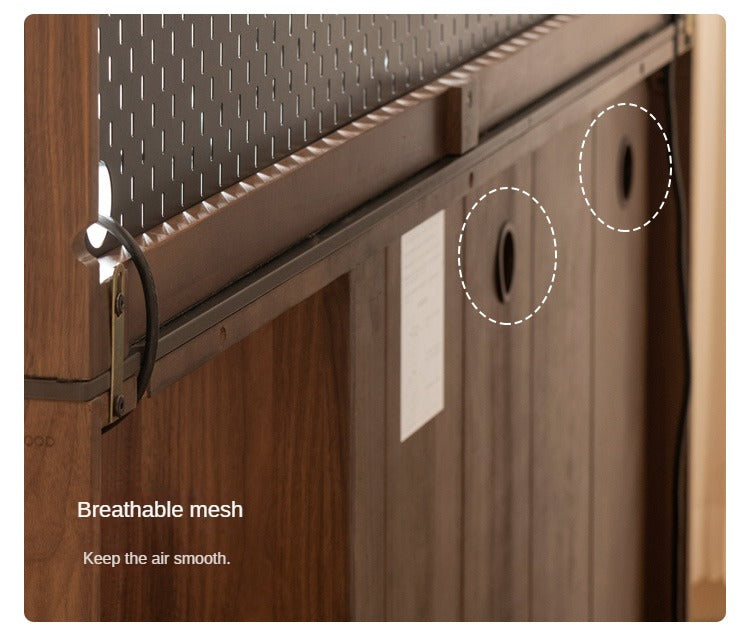 Black Walnut, South American Walnut Solid Wood Sideboard, Buffet Cabinet