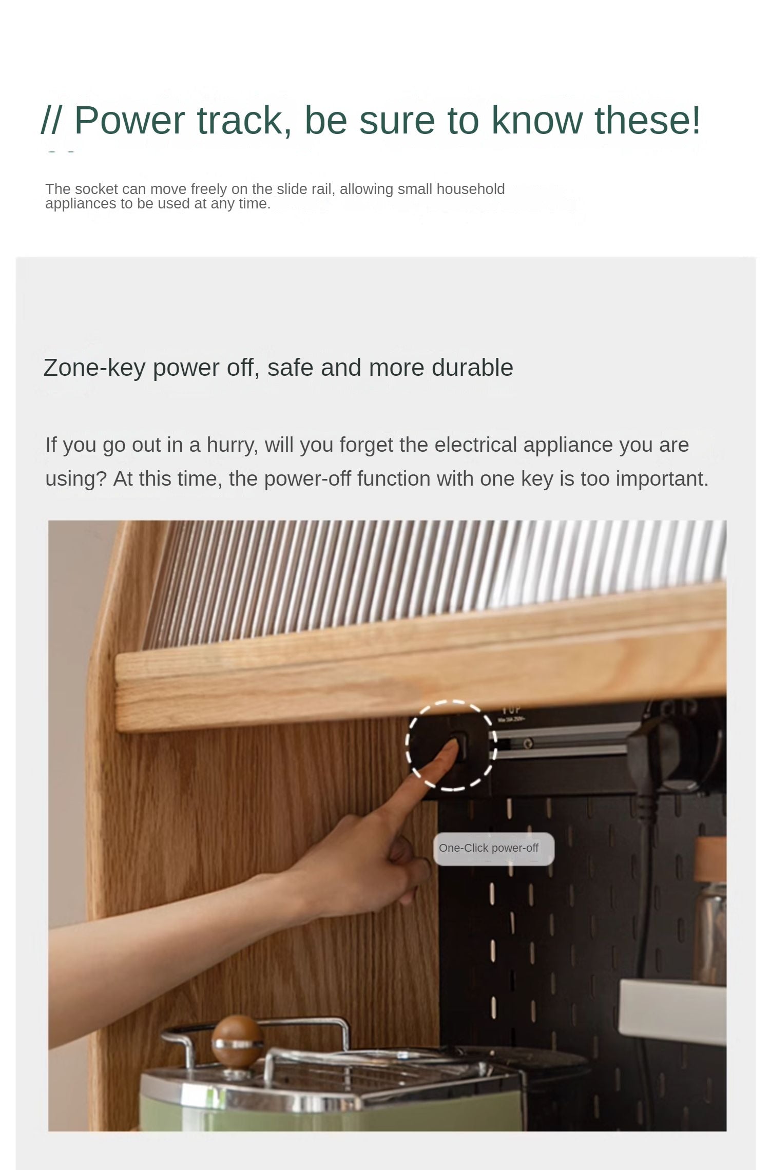 Ash Solid Wood Sideboard Multi-Functional Buffet Cabinet