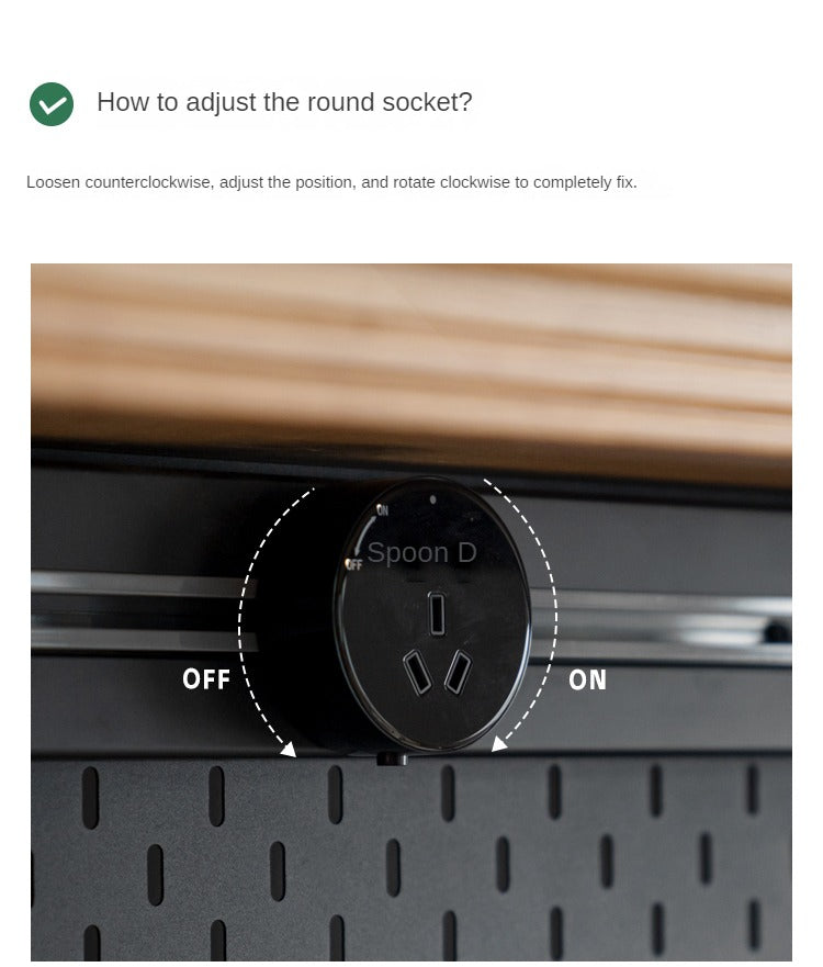 Cherry Solid Wood Sideboard High Cabinet Multi-Functional Buffet