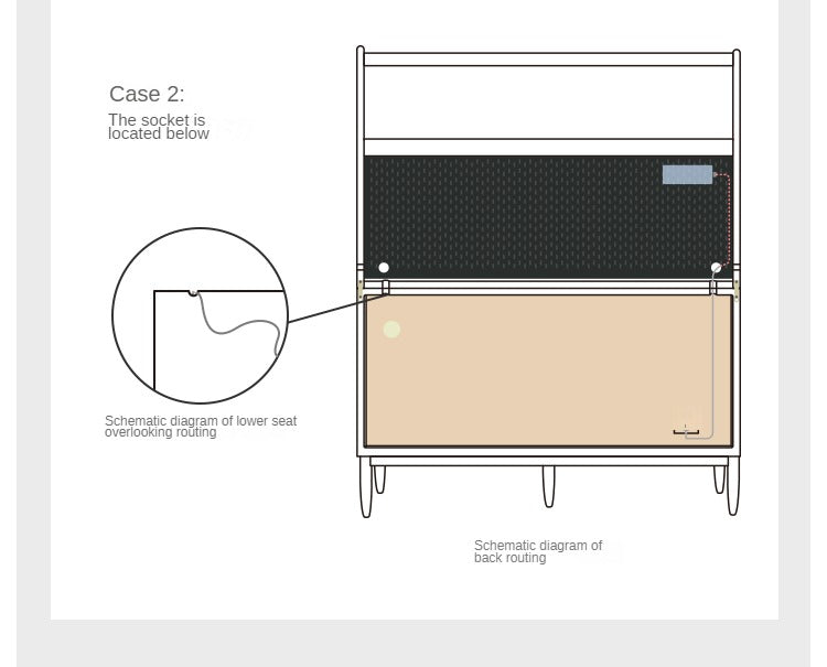 Ash Solid Wood Sideboard High Wine Cabinet Buffet