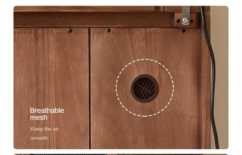 Black Walnut , South American Walnut Solid Wood Sideboard, Buffet Cabinet