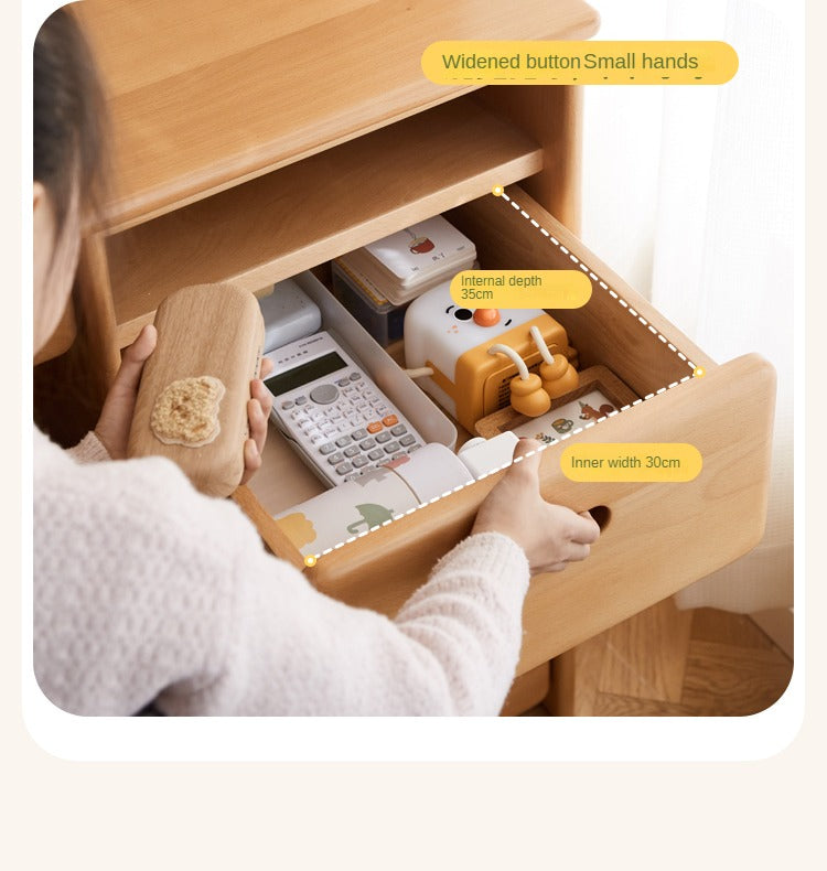 Beech Solid Wood Combination Simple Kids Desk