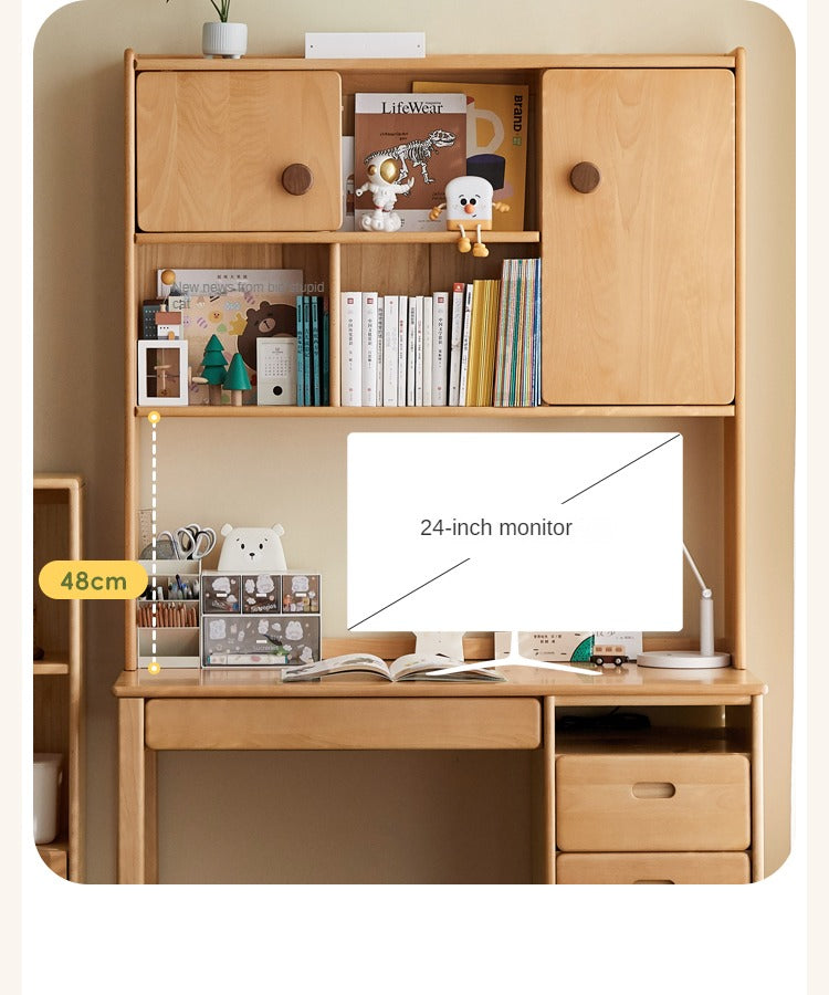 Beech Solid Wood Combination Simple Kids Desk