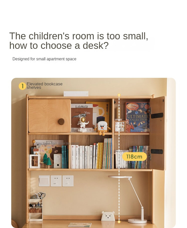 Beech Solid Wood Combination Simple Kids Desk
