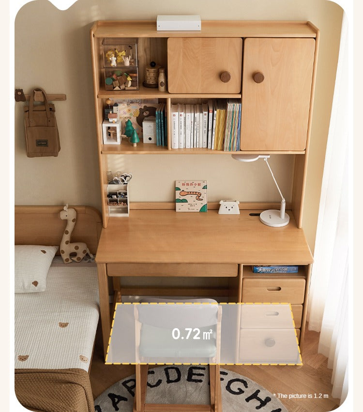 Beech Solid Wood Combination Simple Kids Desk