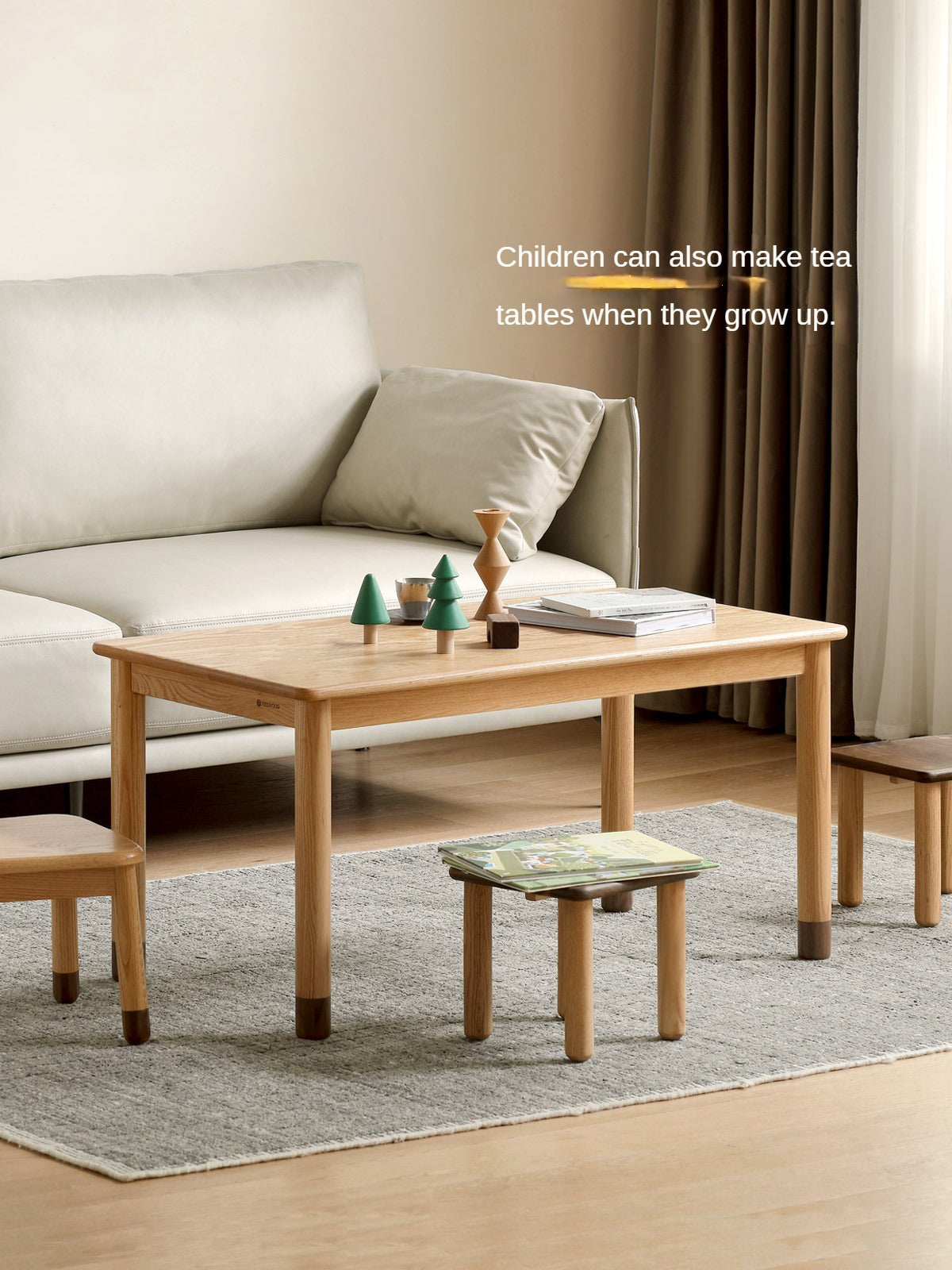 Oak Solid Wood Handmade Children's StudyTable