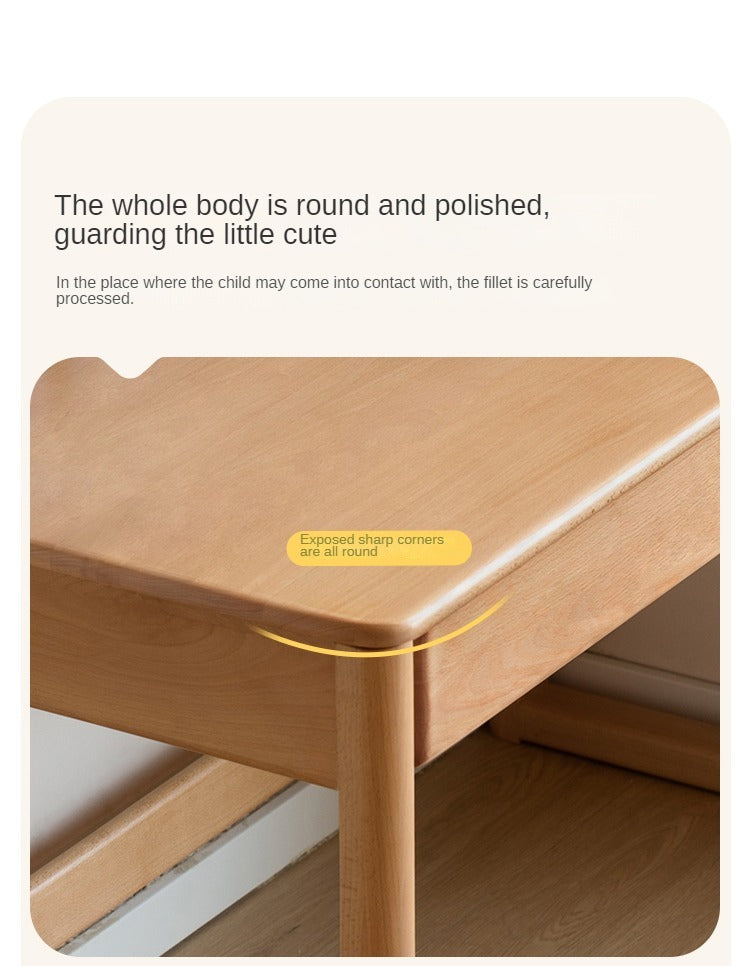 Beech Solid Wood Children's Large Desktop desk
