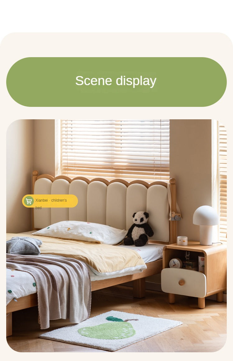 Beech Solid Wood Kid's Creative Nightstand