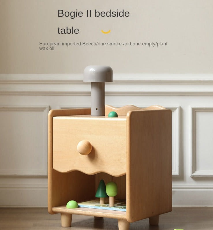 Beech Solid Wood Kids Nightstand