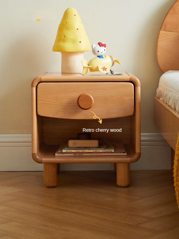Beech Solid Wood Kids Nightstand