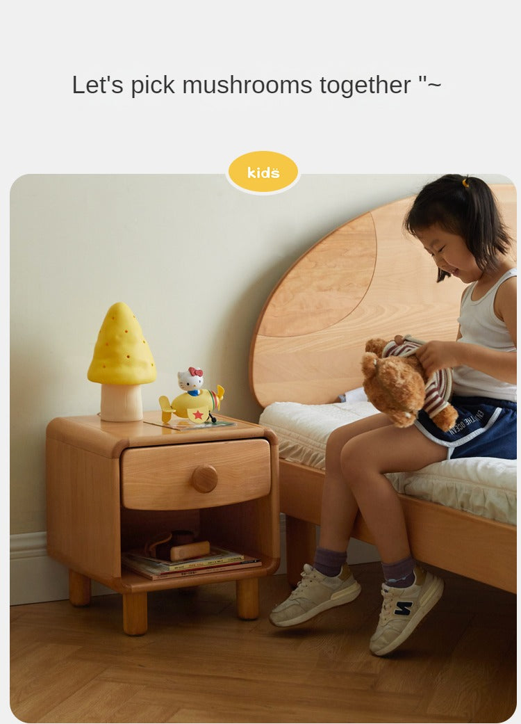 Beech Solid Wood Kids Nightstand