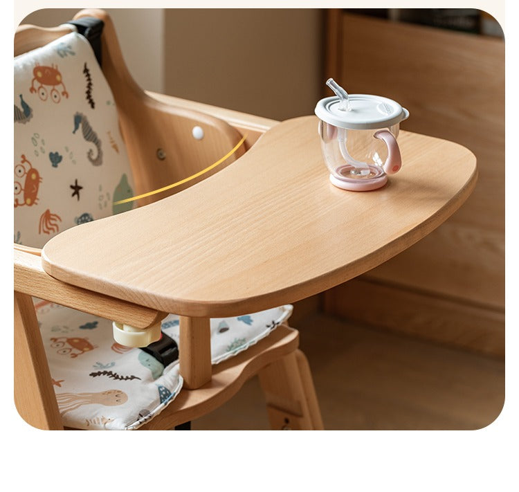 Beech Solid Wood Baby Lifting Dining Chair