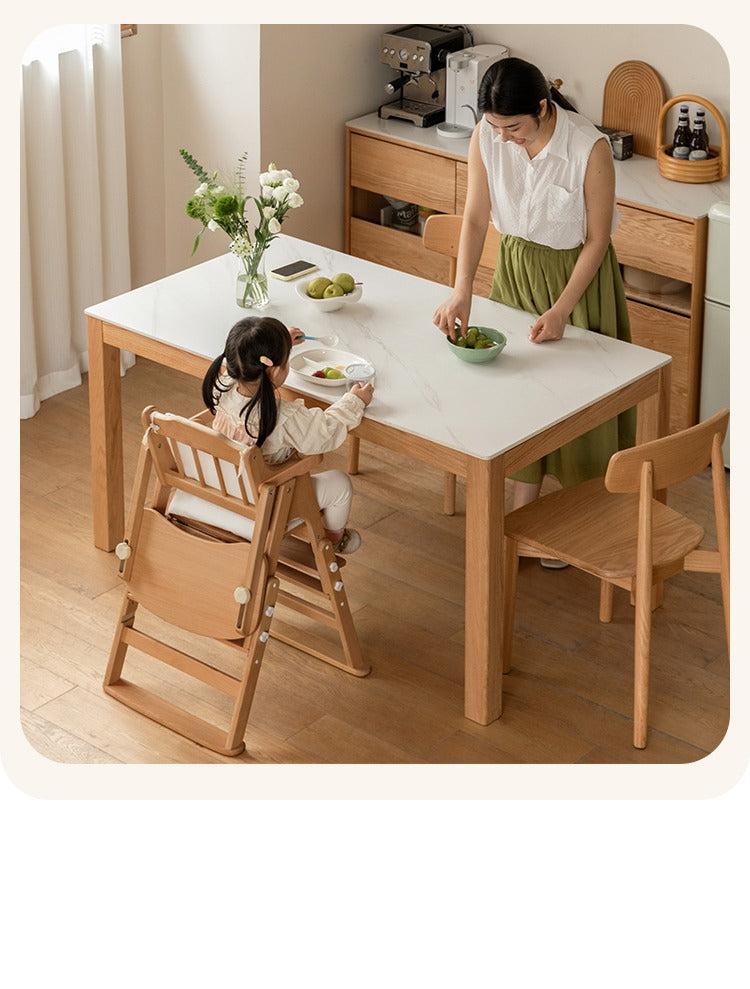 Beech Solid Wood Baby Lifting Dining Chair.