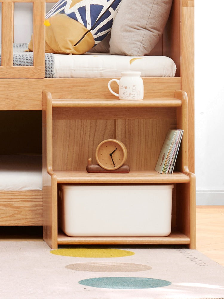 Oak, Beech Solid Wood Small Footstool