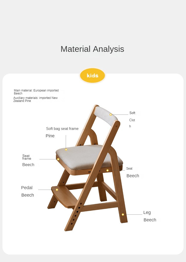Beech Solid Wood Adjustable Lift Chair.
