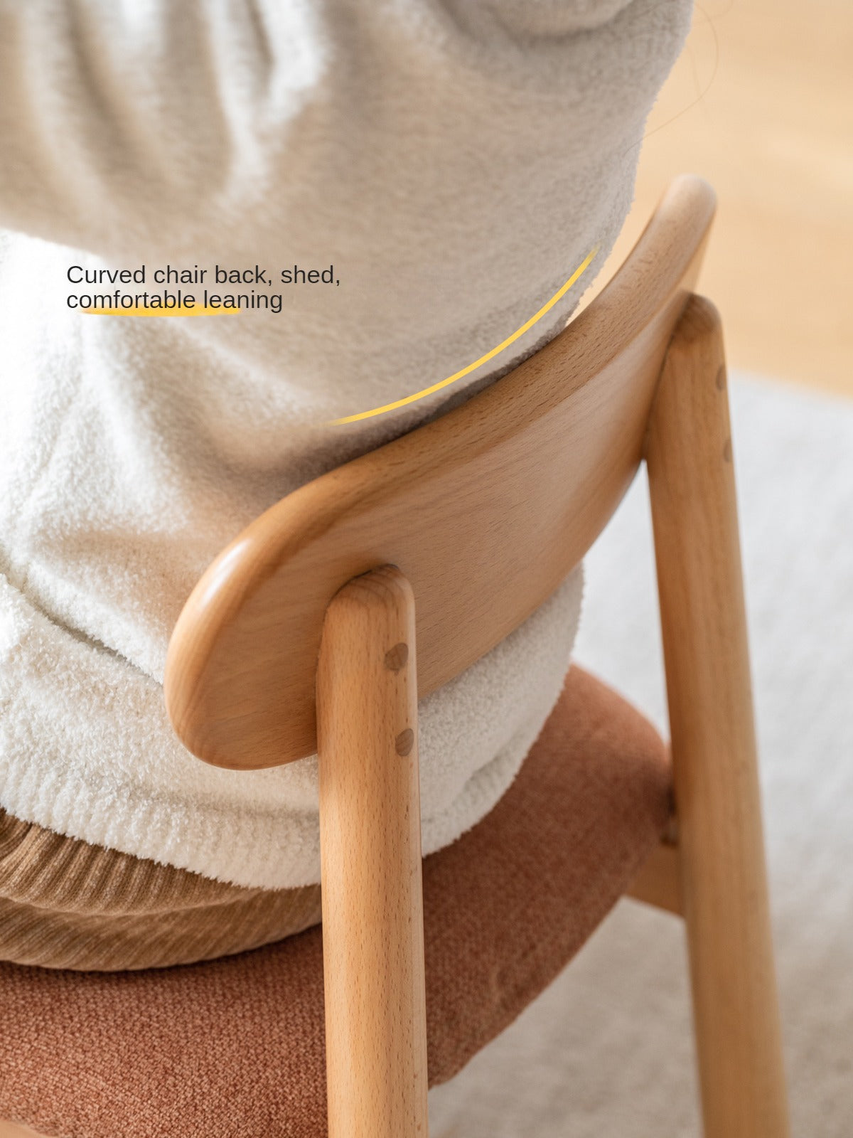 Oak, Beech Solid Wood Kids Small Chair.