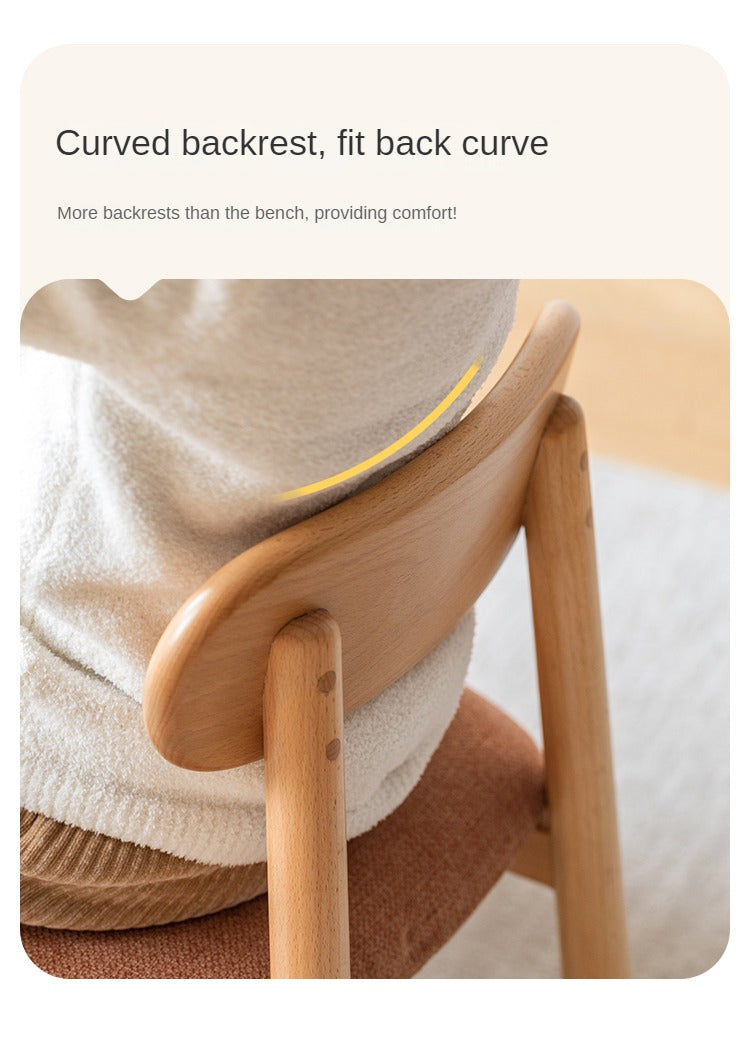 Oak, Beech Solid Wood Kids Small Chair.