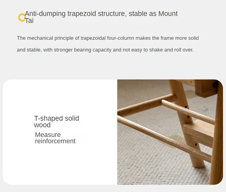 Oak Solid Wood Kids Chair Height-Adjustable.