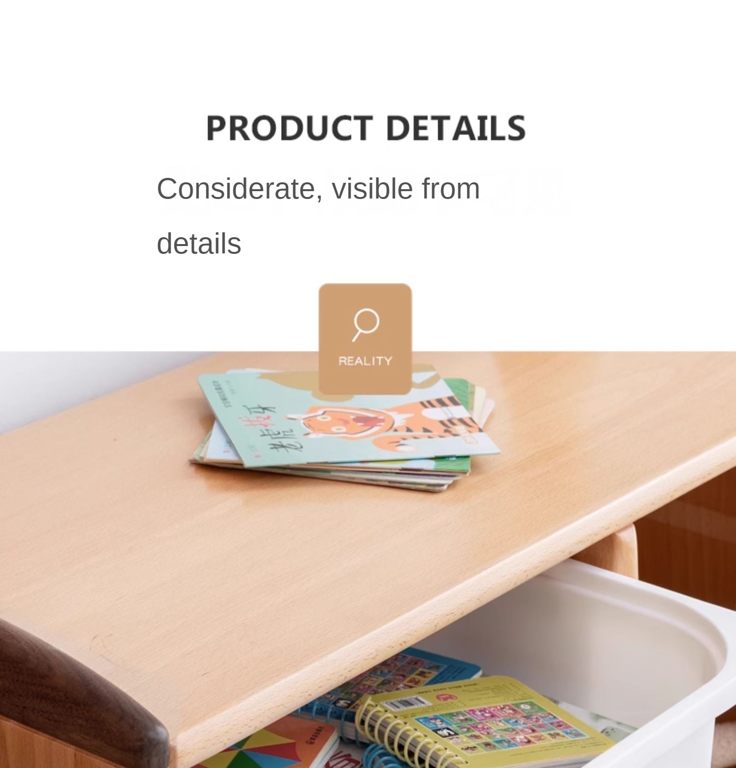 Beech Solid Wood Kids Storage