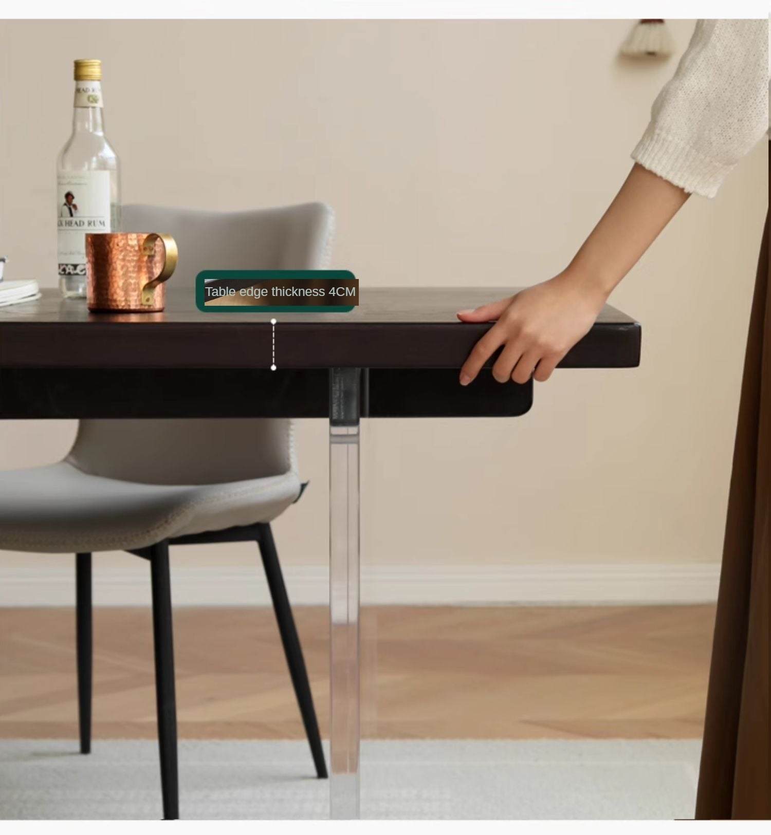 Oak Solid Wood Suspended Dining Table