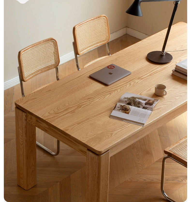 Oak Solid Wood Thick Legs Dining Table